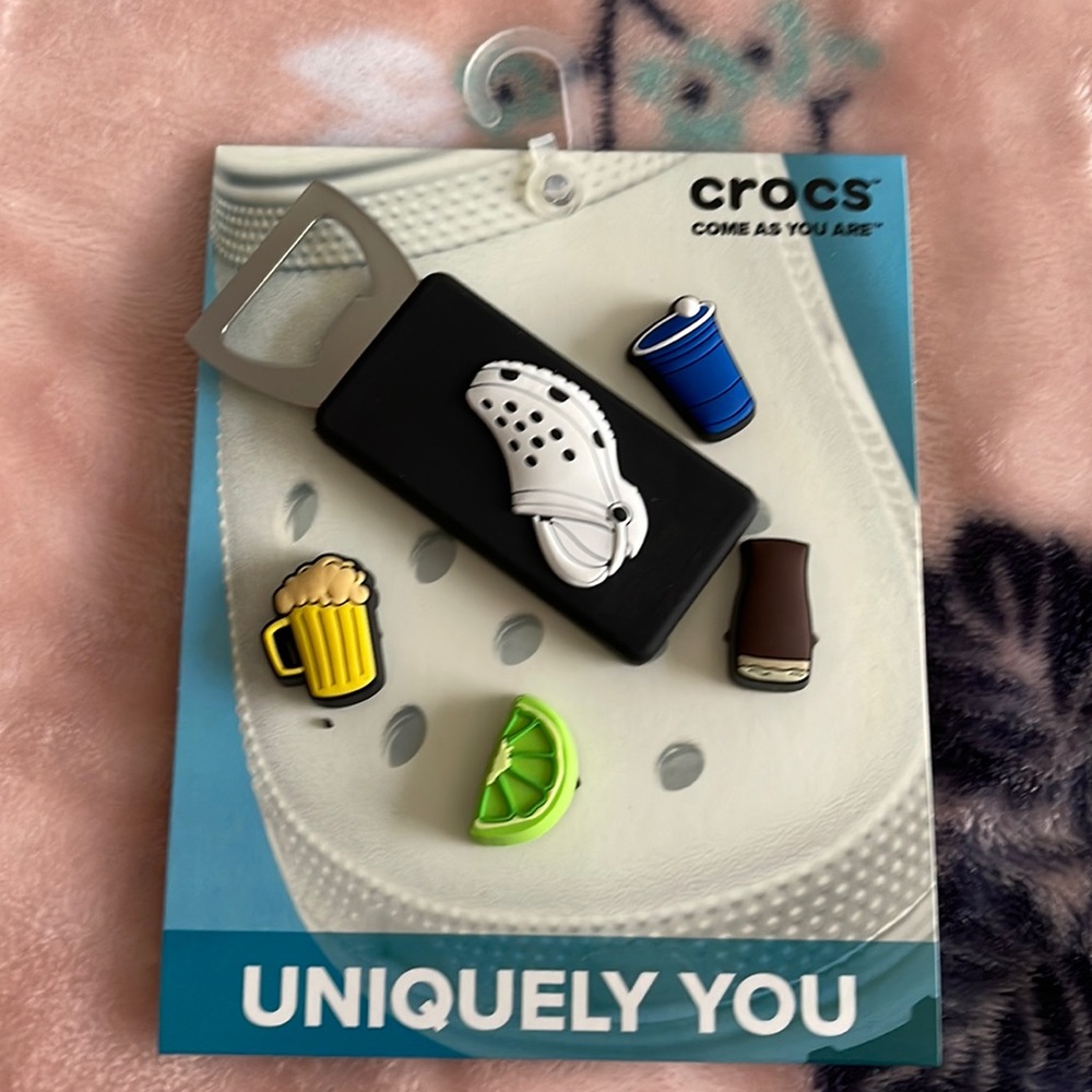 Brand new croc beer can opener and drinks charms